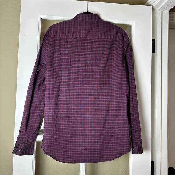 CALVIN KLEIN Infinite Cool NoIron Long Sleeve Plaid Button Down Shirt Size Large - Picture 6 of 10